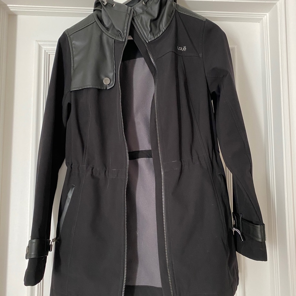 Women’s Lole Coat with Faux leather hood